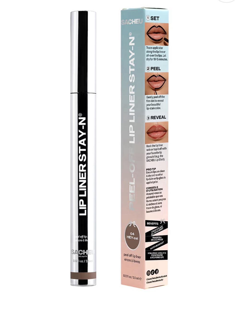 Sacheu Lip Liner STAY-N Peel Off Lip Liner in Hey-zel